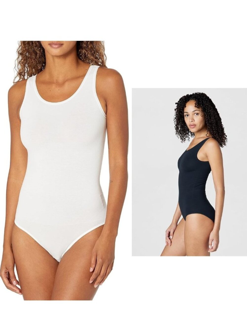 NWT Yummie Women's 2-PACK Cotton Seamless Shaping Full Back Bodysuit 2X/3X